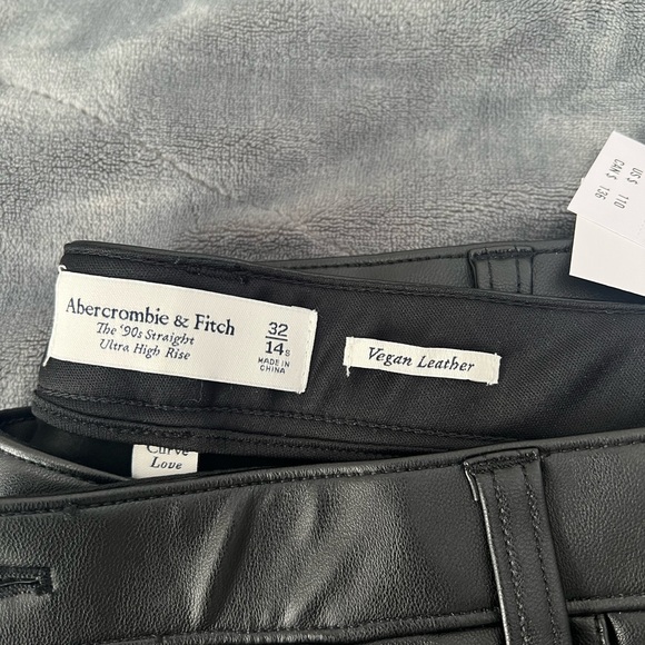 Abercrombie and Fitch Vegan Leather Pants - Picture 2 of 5